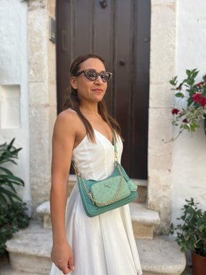 Borsa Re Nylon Verde