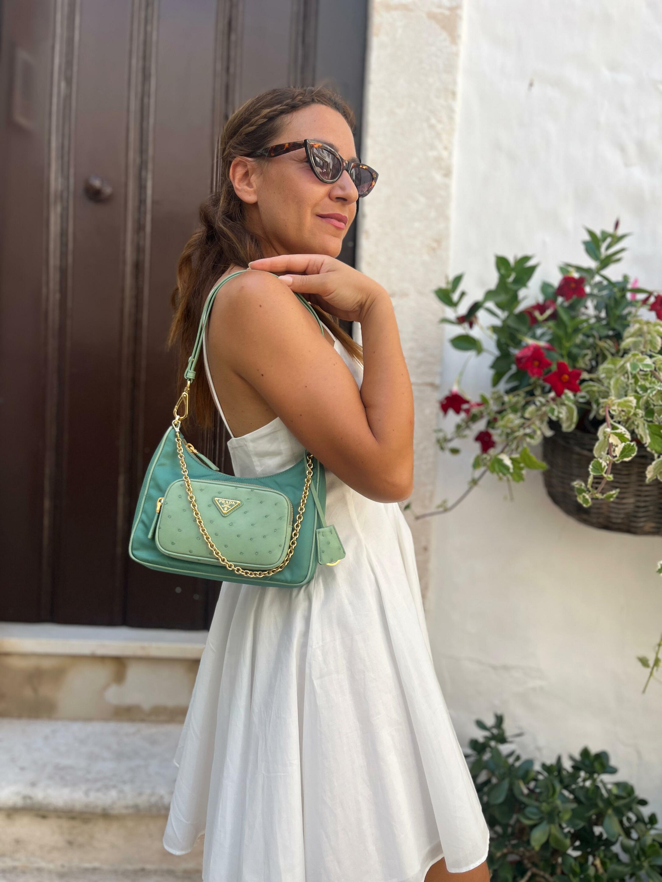 Borsa Re Nylon Verde