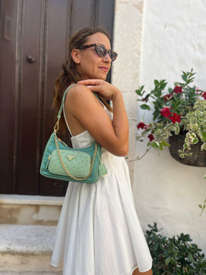 Borsa Re Nylon Verde