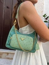 Borsa Re Nylon Verde