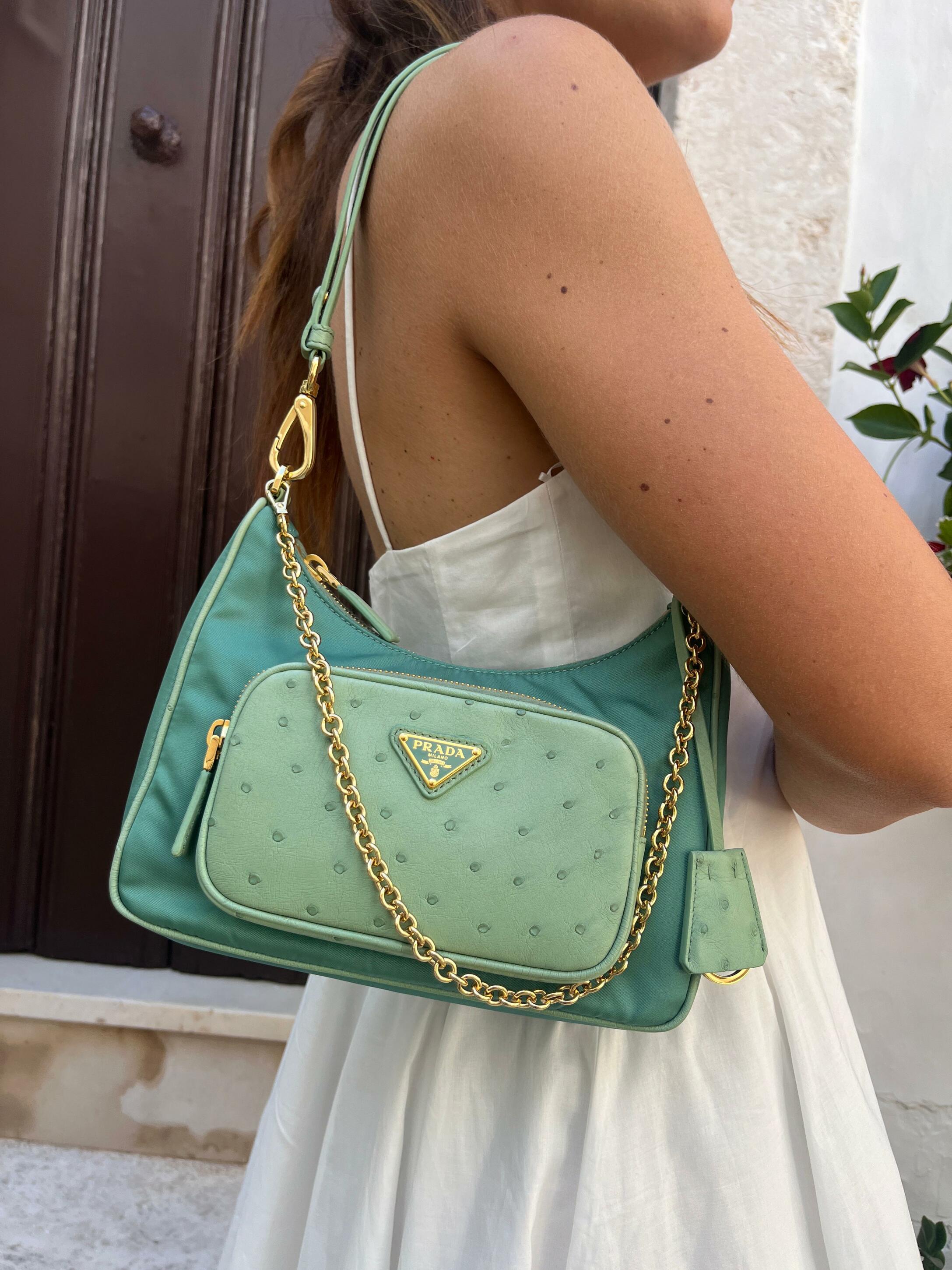 Borsa Re Nylon Verde
