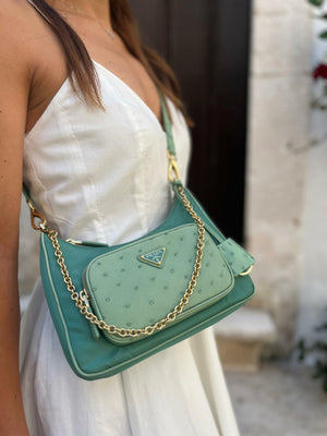 Borsa Re Nylon Verde